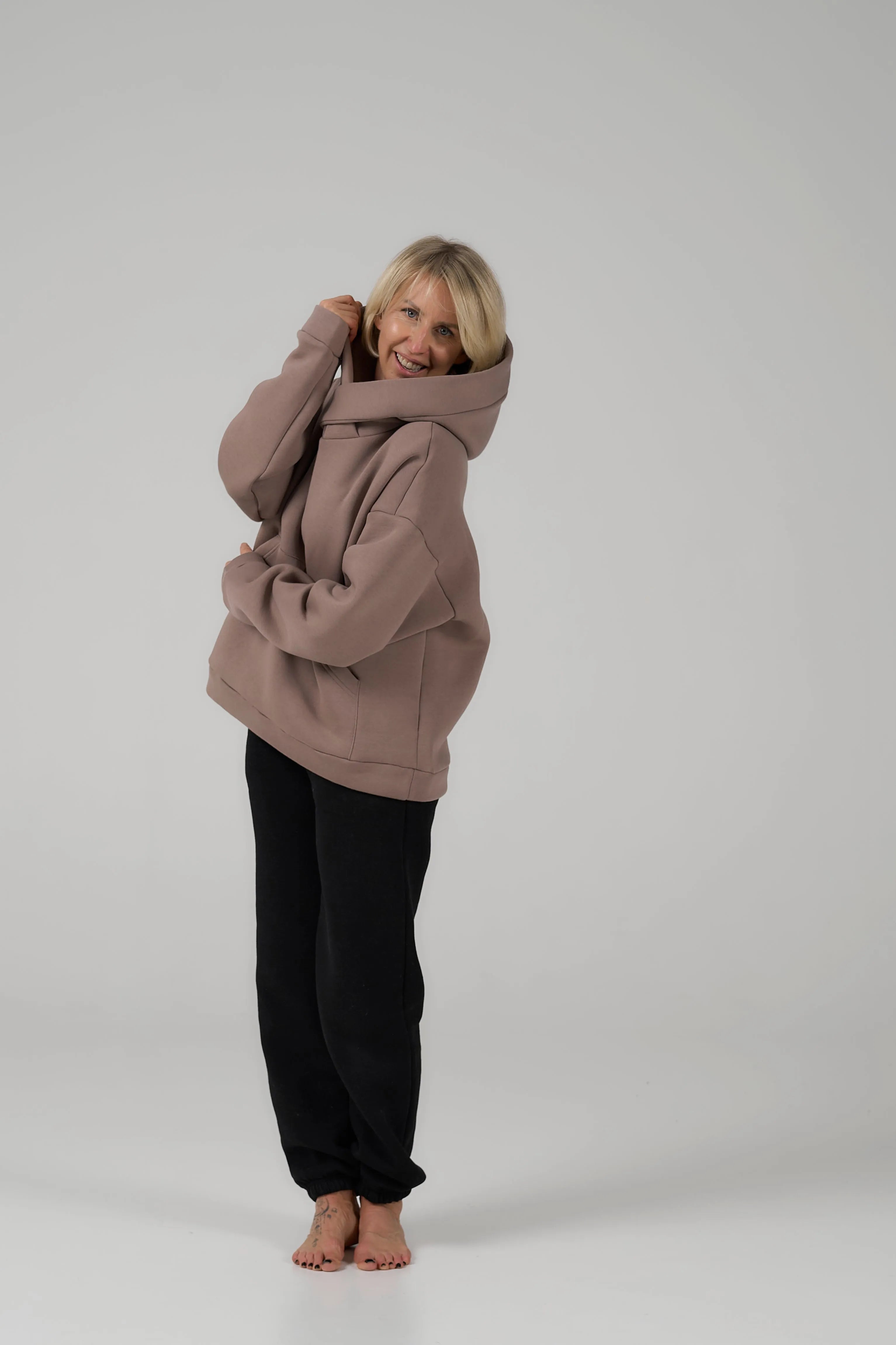 Cropped Hoodie | Cacao