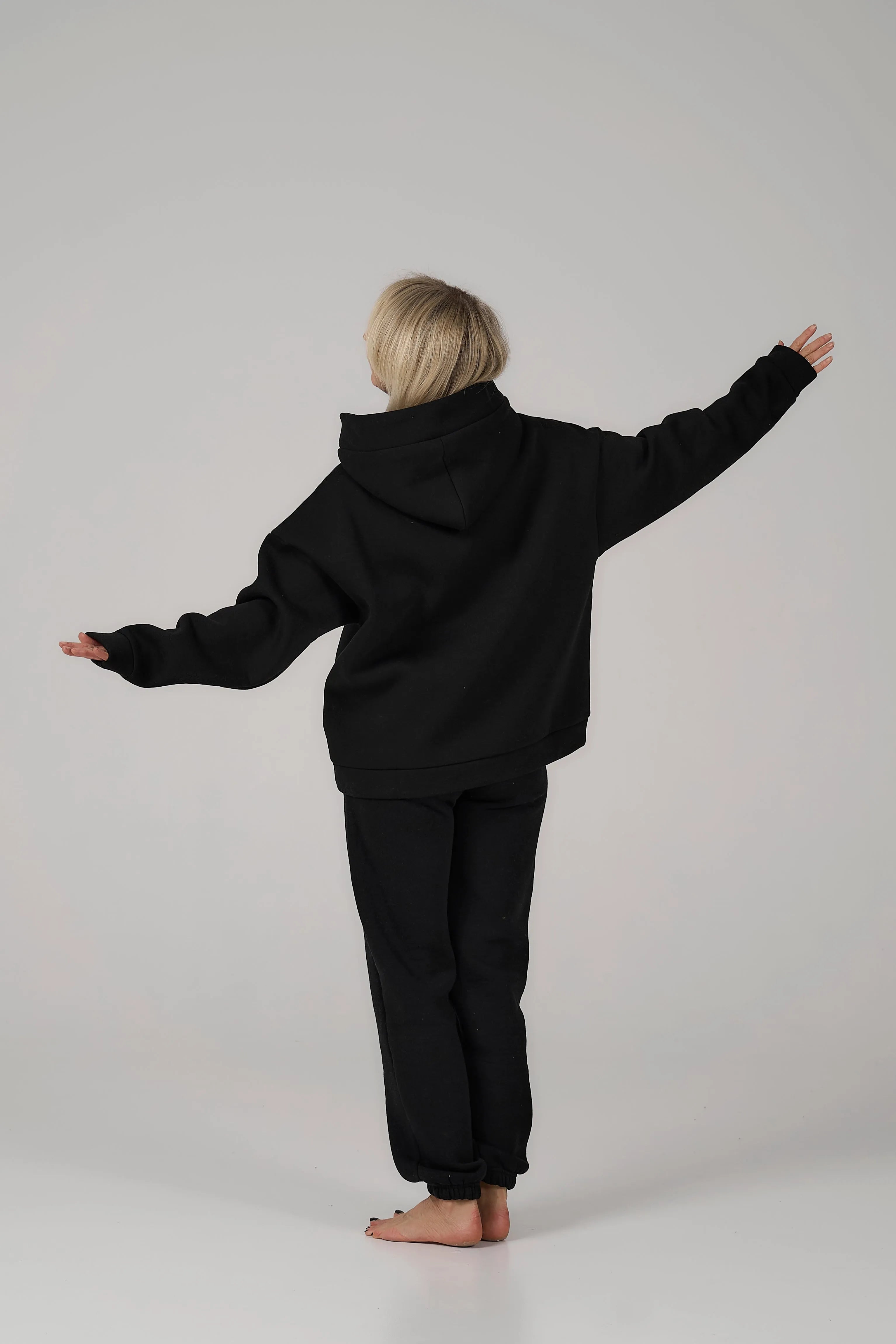 Cropped Hoodie | Black