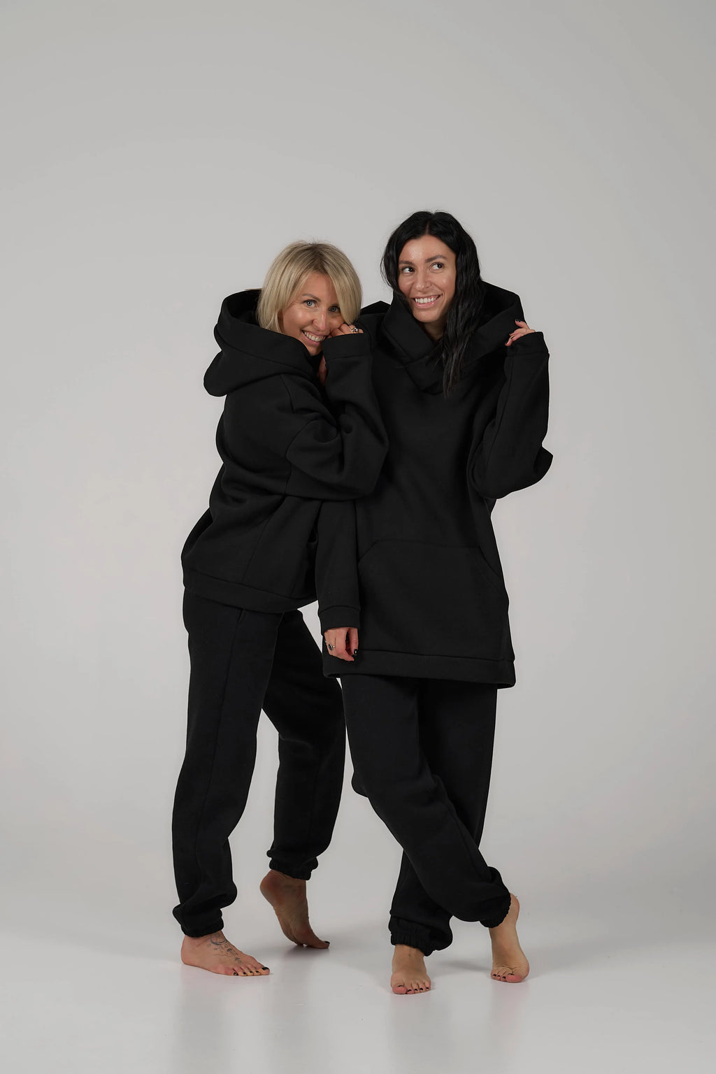 Cropped Hoodie | Black