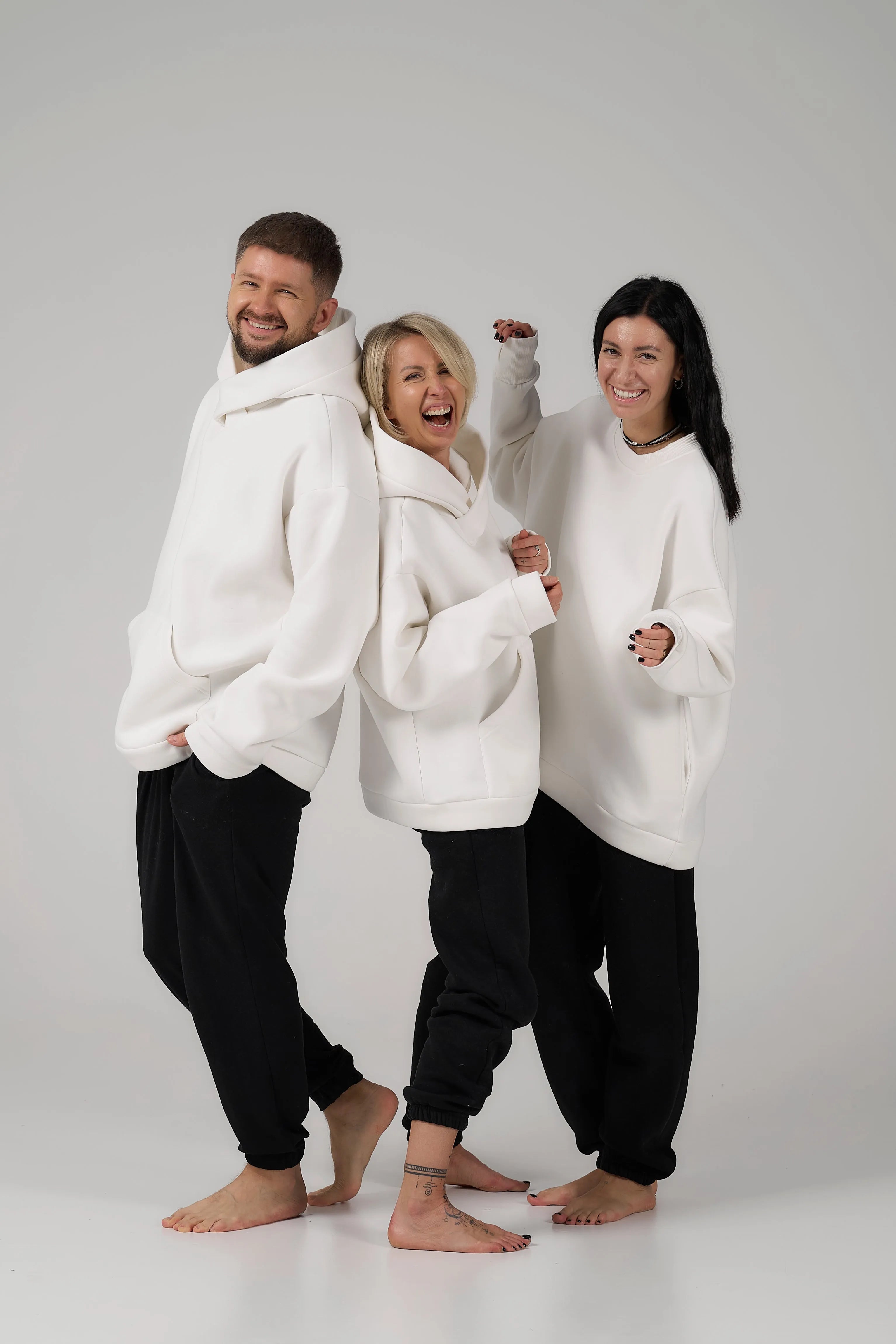 Cropped Hoodie | White