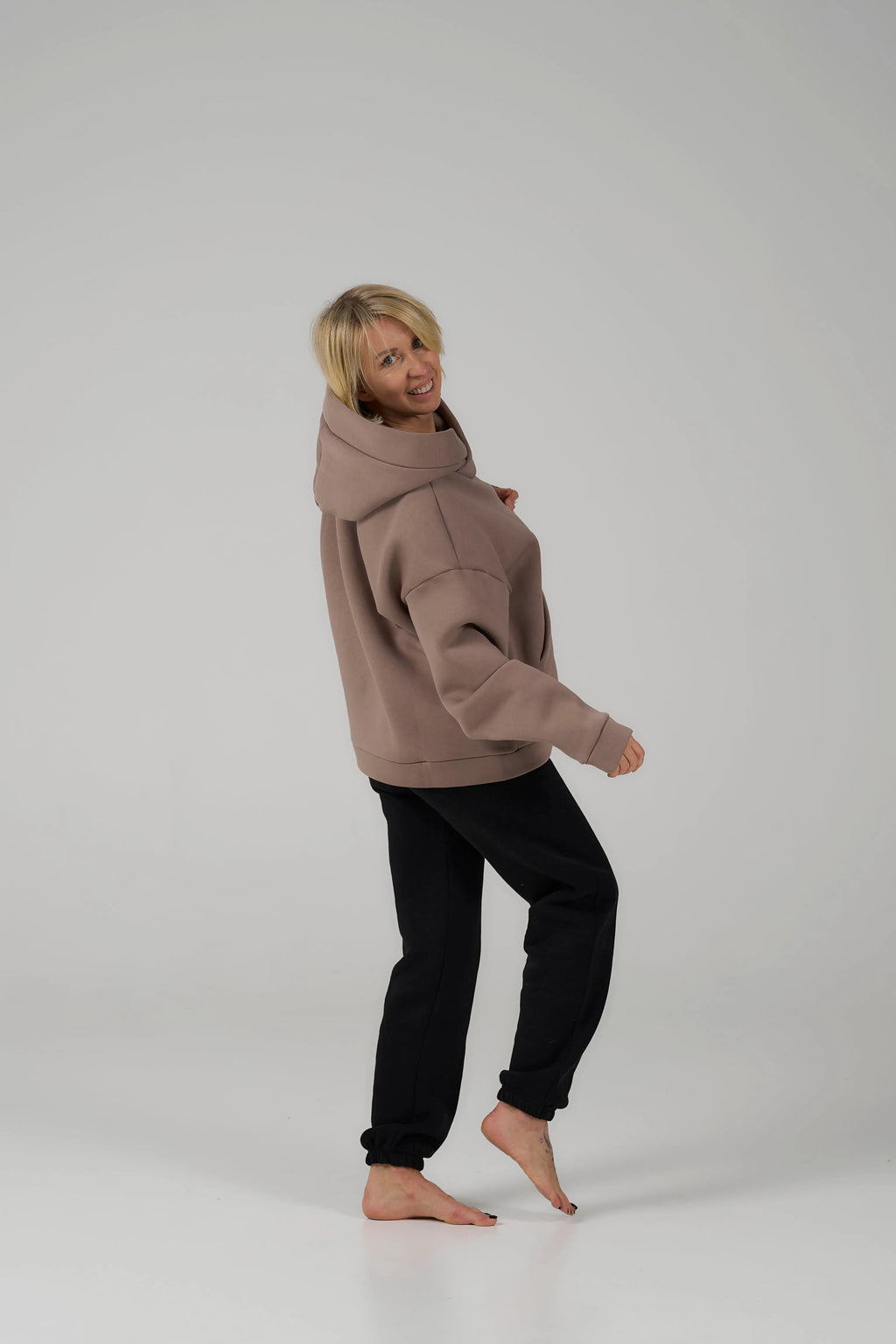 Cropped Hoodie | Cacao