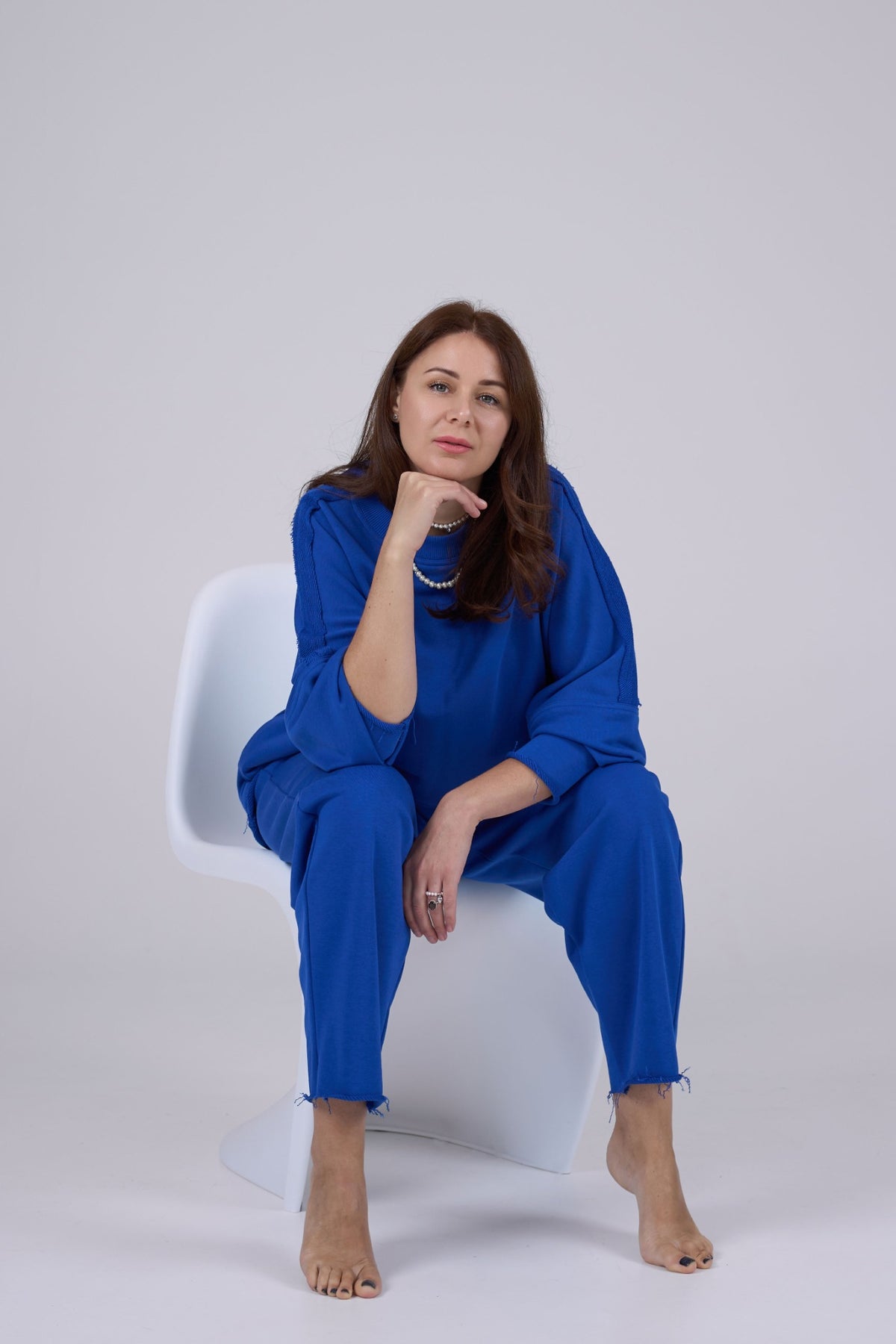 NADA cotton suit in Blue