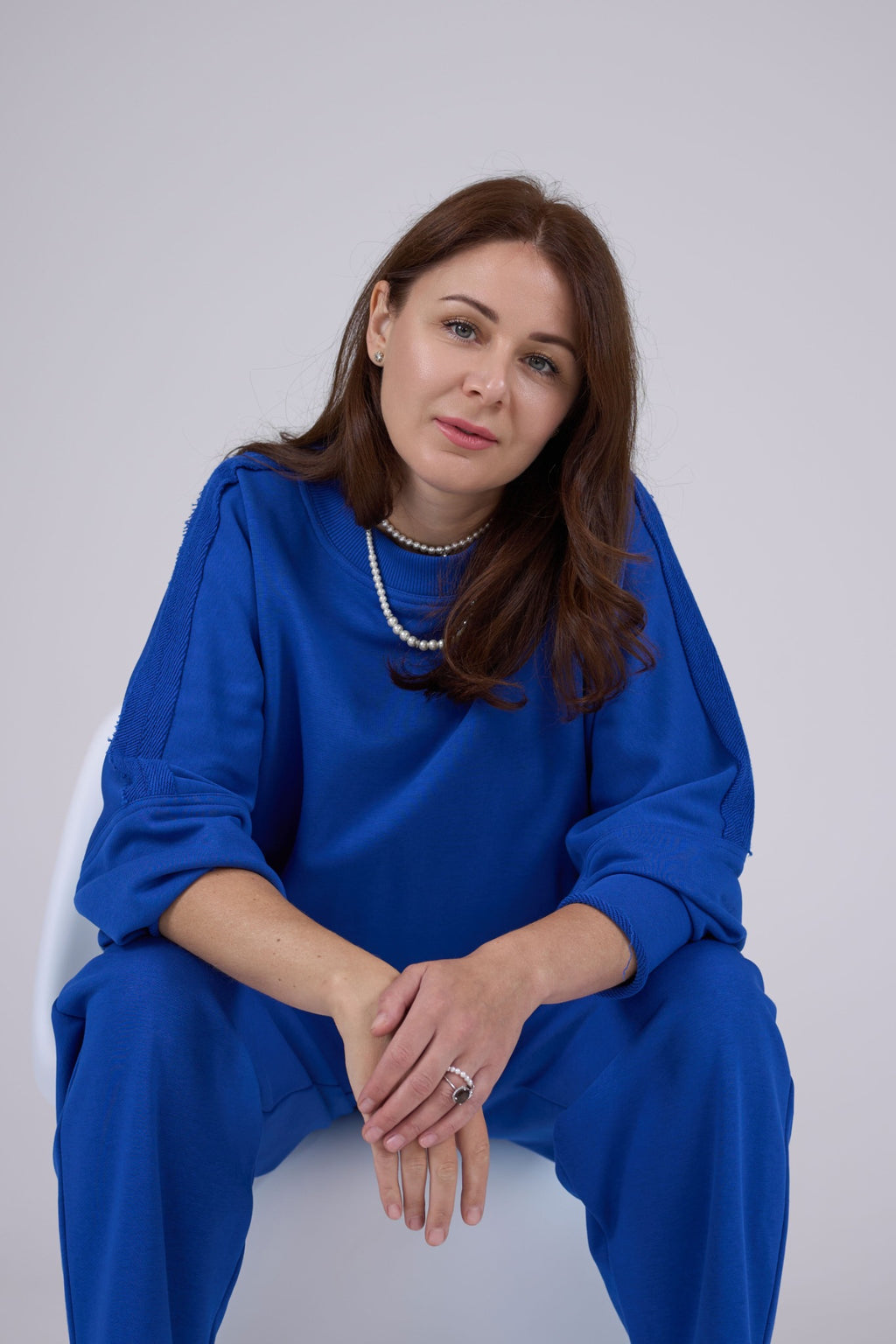 NADA cotton suit in Blue