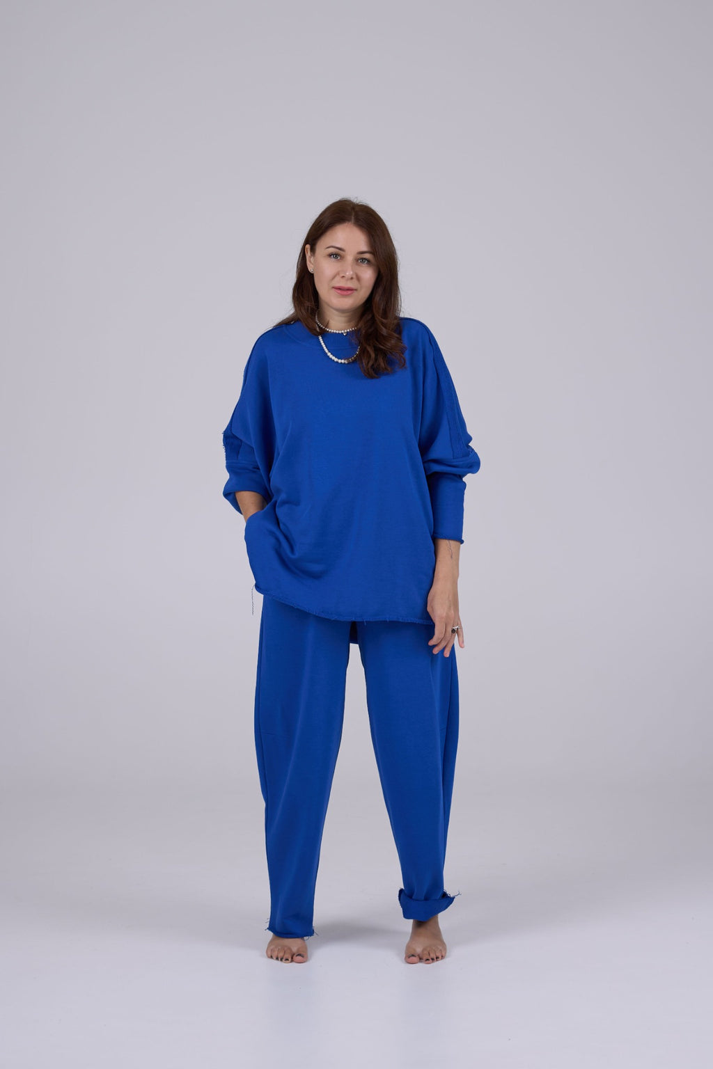 NADA cotton suit in Blue