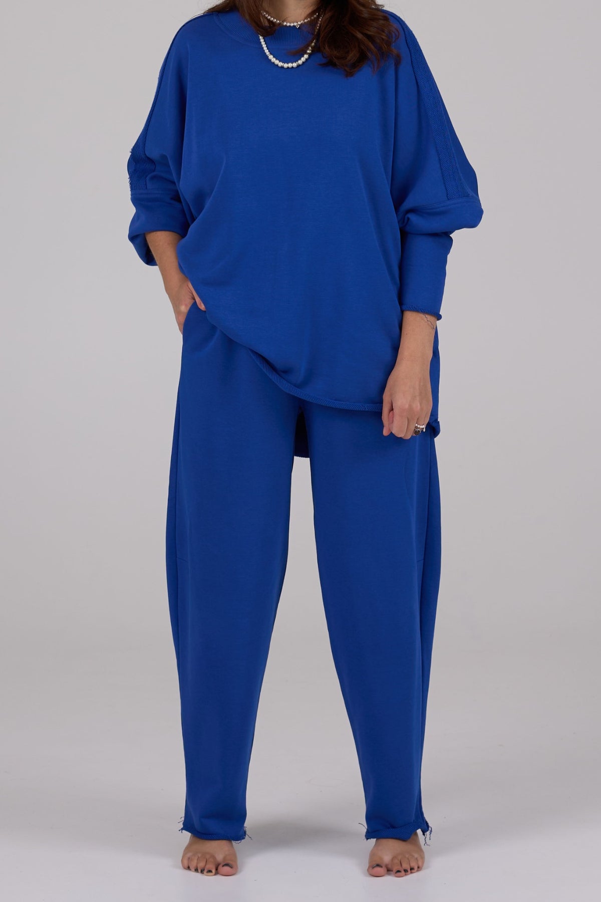 NADA cotton suit in Blue