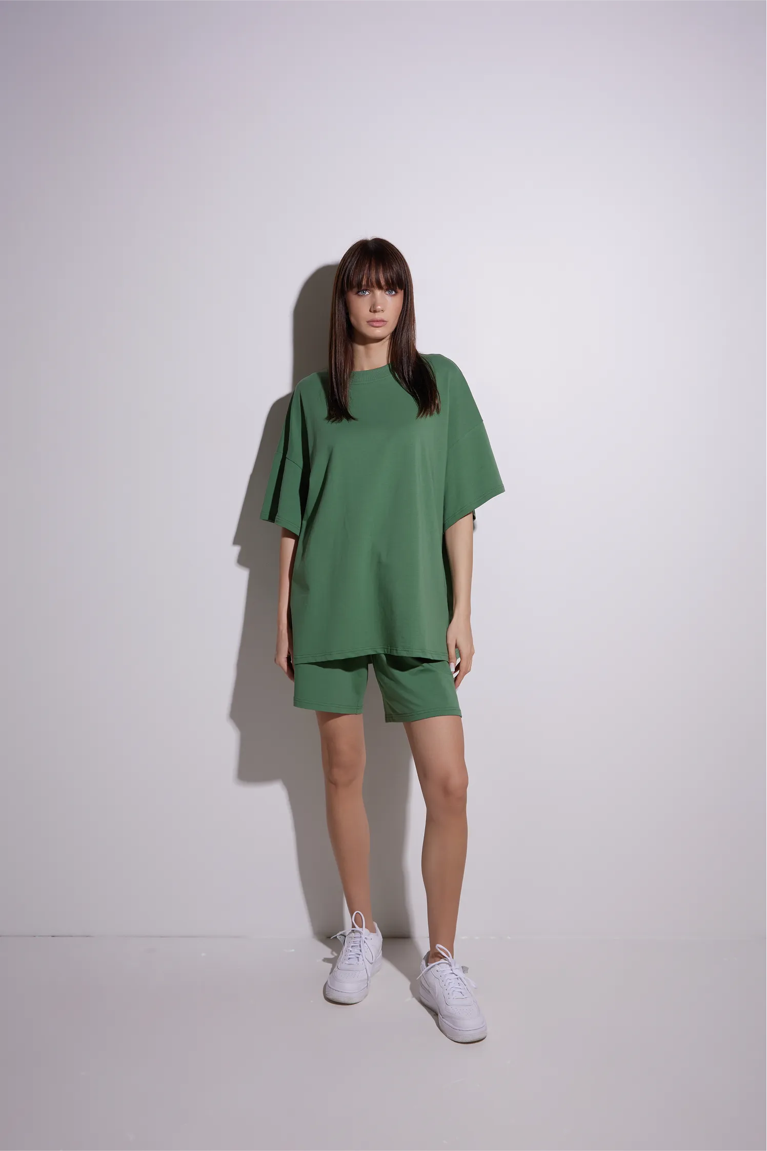 Women Oversized Shirt and Shorts Set | test