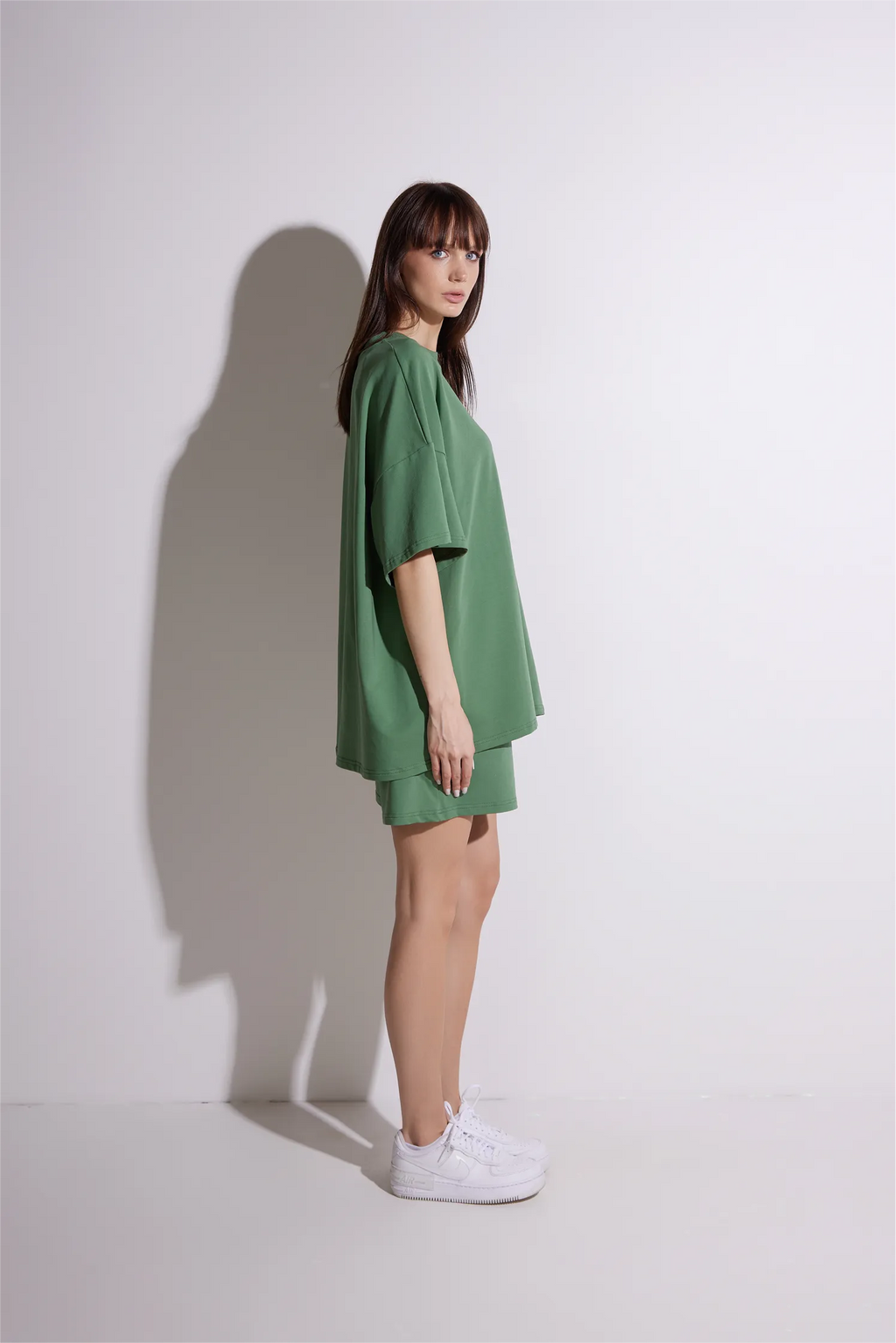 Women Oversized Shirt and Shorts Set | test