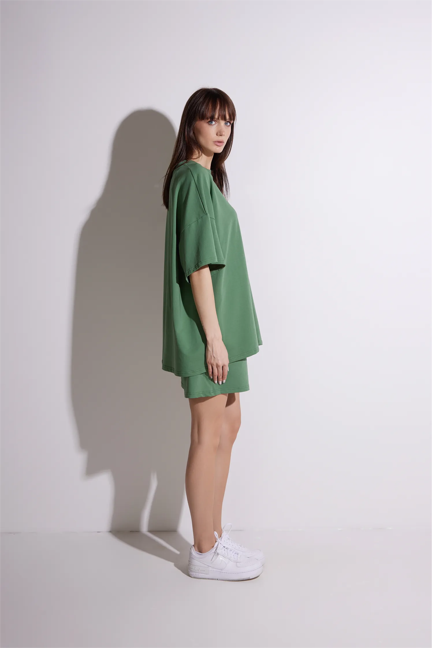 Women Oversized Shirt and Shorts Set | test