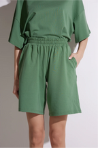 Women Oversized Shirt and Shorts Set | test