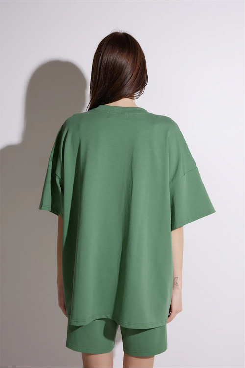 Cotton Suit with Shorts | Light green