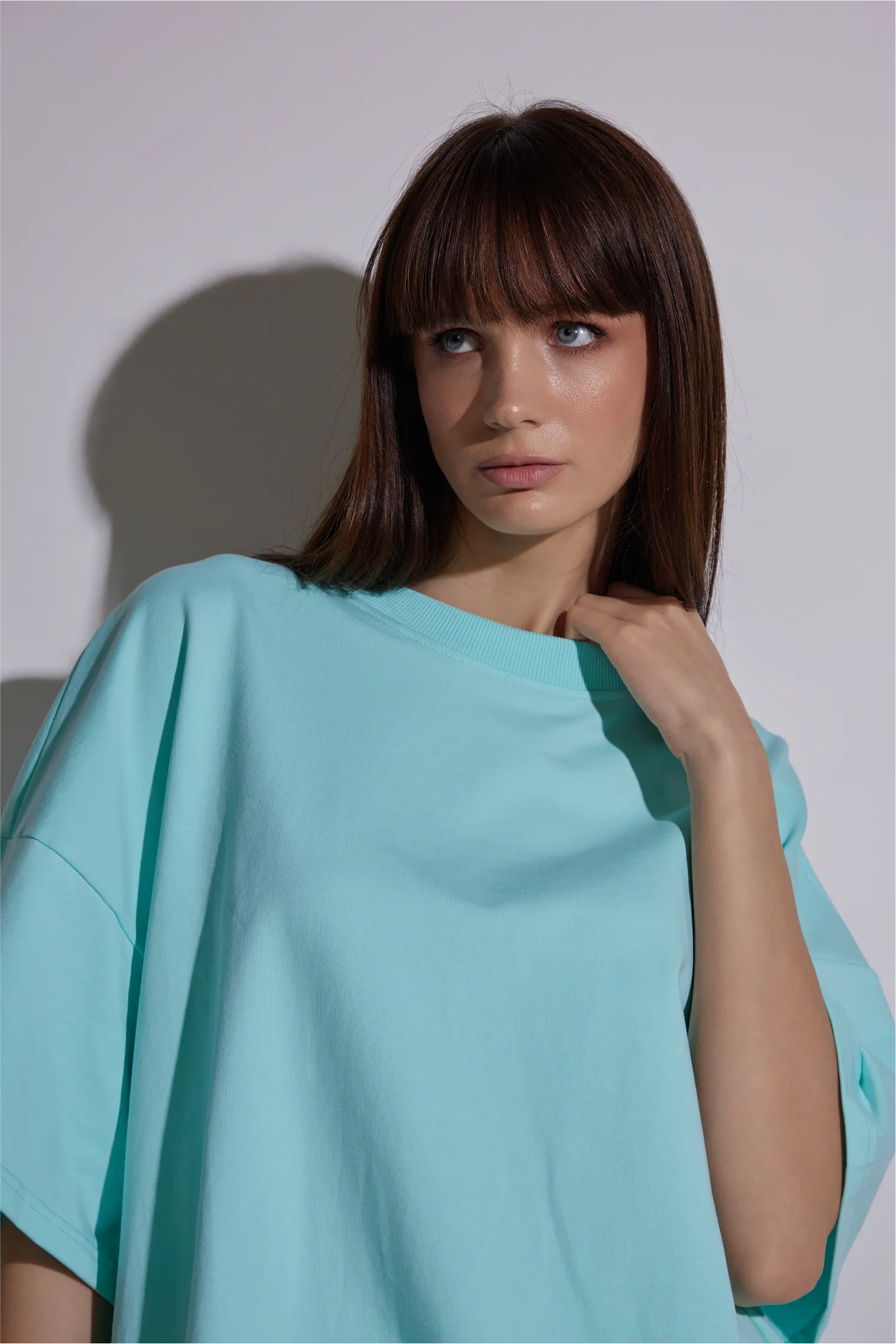 Women Oversized Shirt and Shorts Set | test