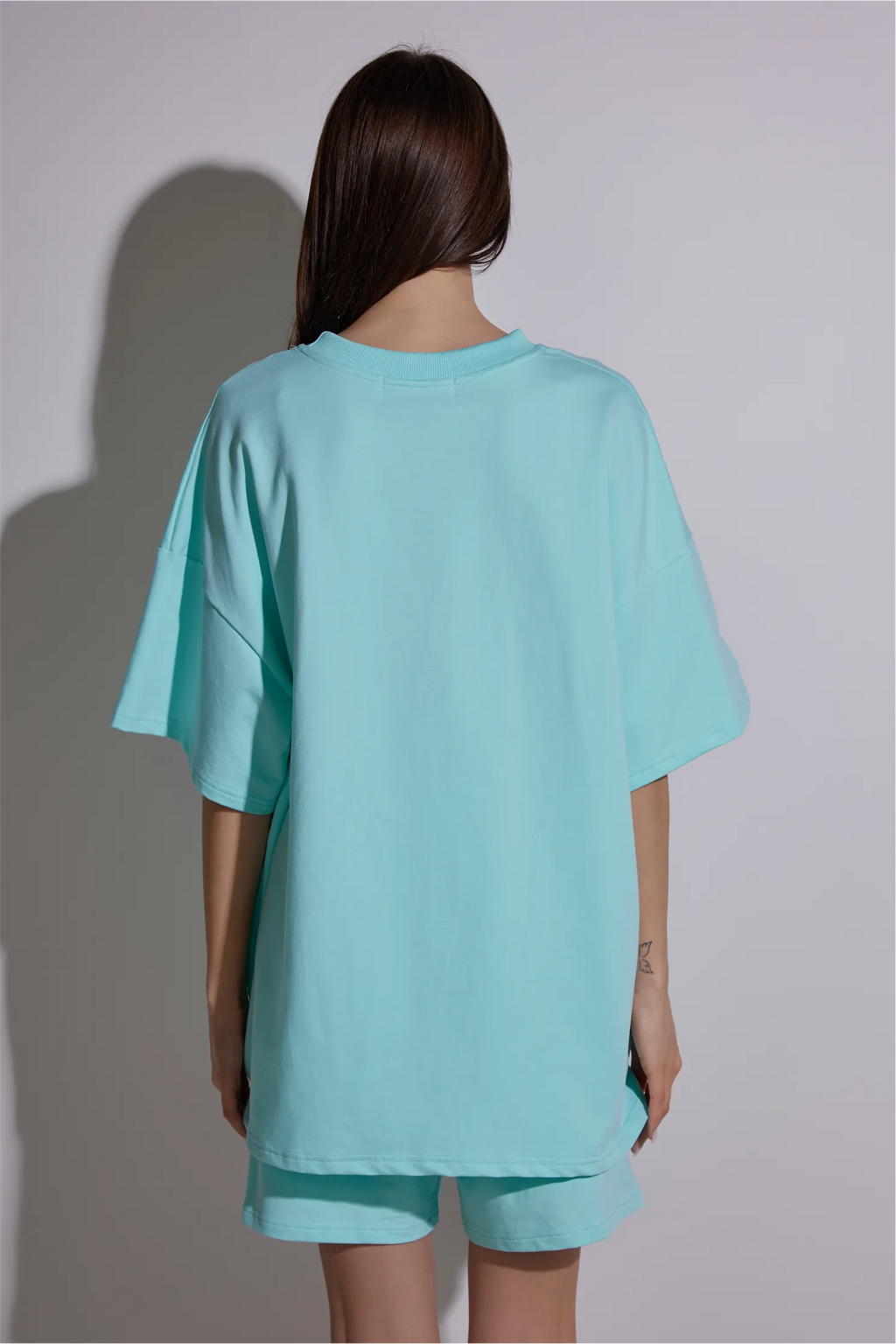 Women Oversized Shirt and Shorts Set | test