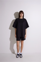 Women Oversized Shirt and Shorts Set | test