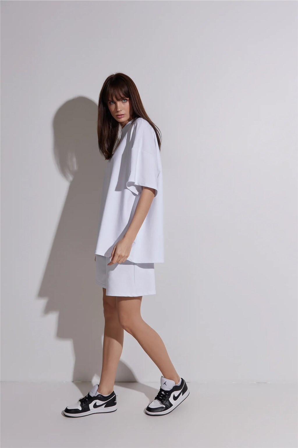Women Oversized Shirt and Shorts Set | test