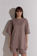 Women Oversized Shirt and Shorts Set | test