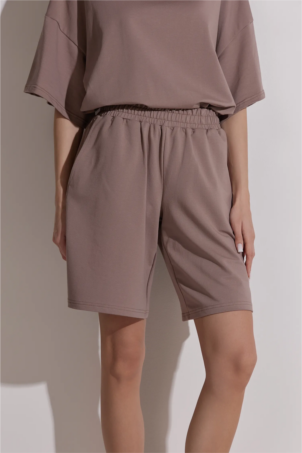 Women Oversized Shirt and Shorts Set | test