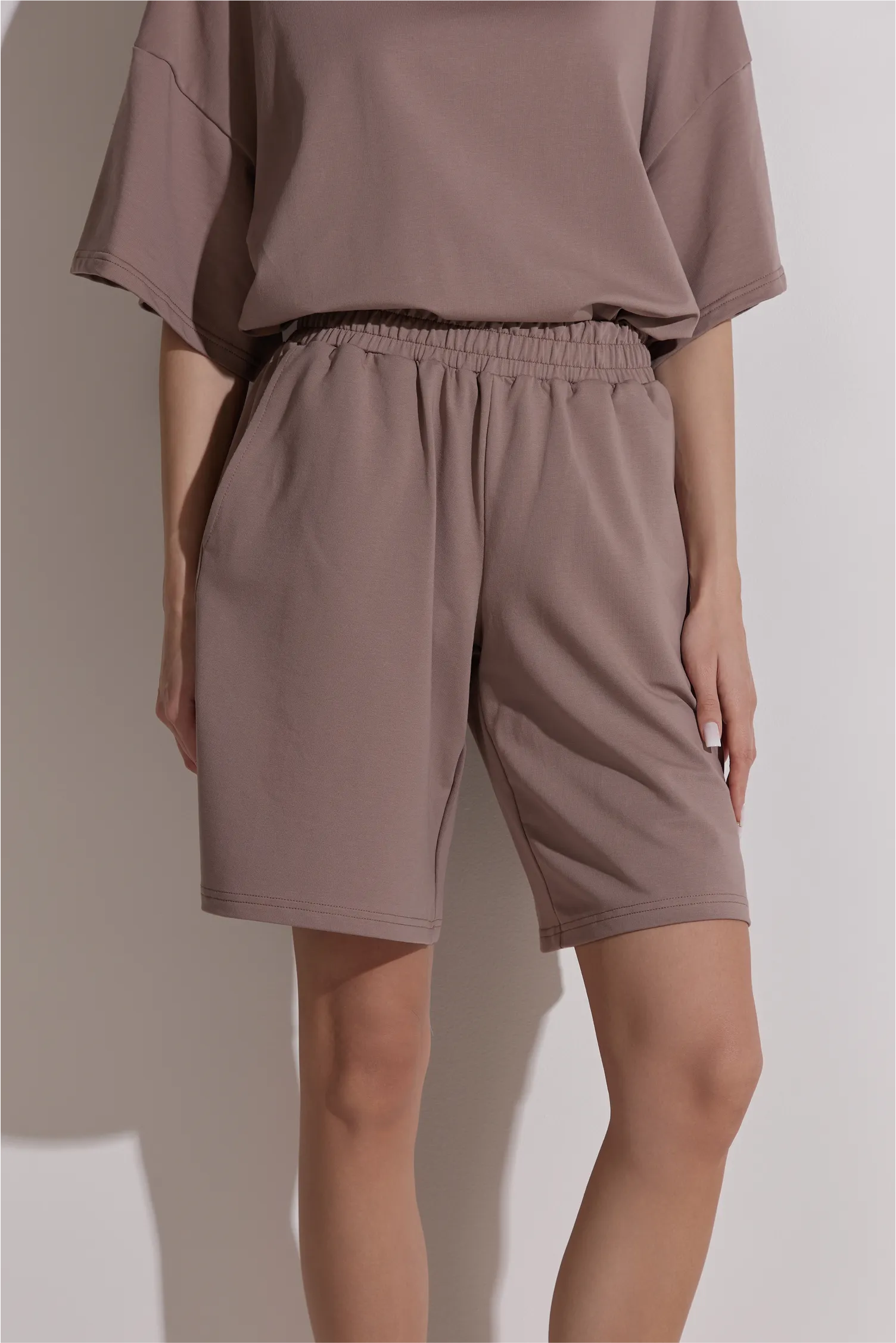 Women Oversized Shirt and Shorts Set | test