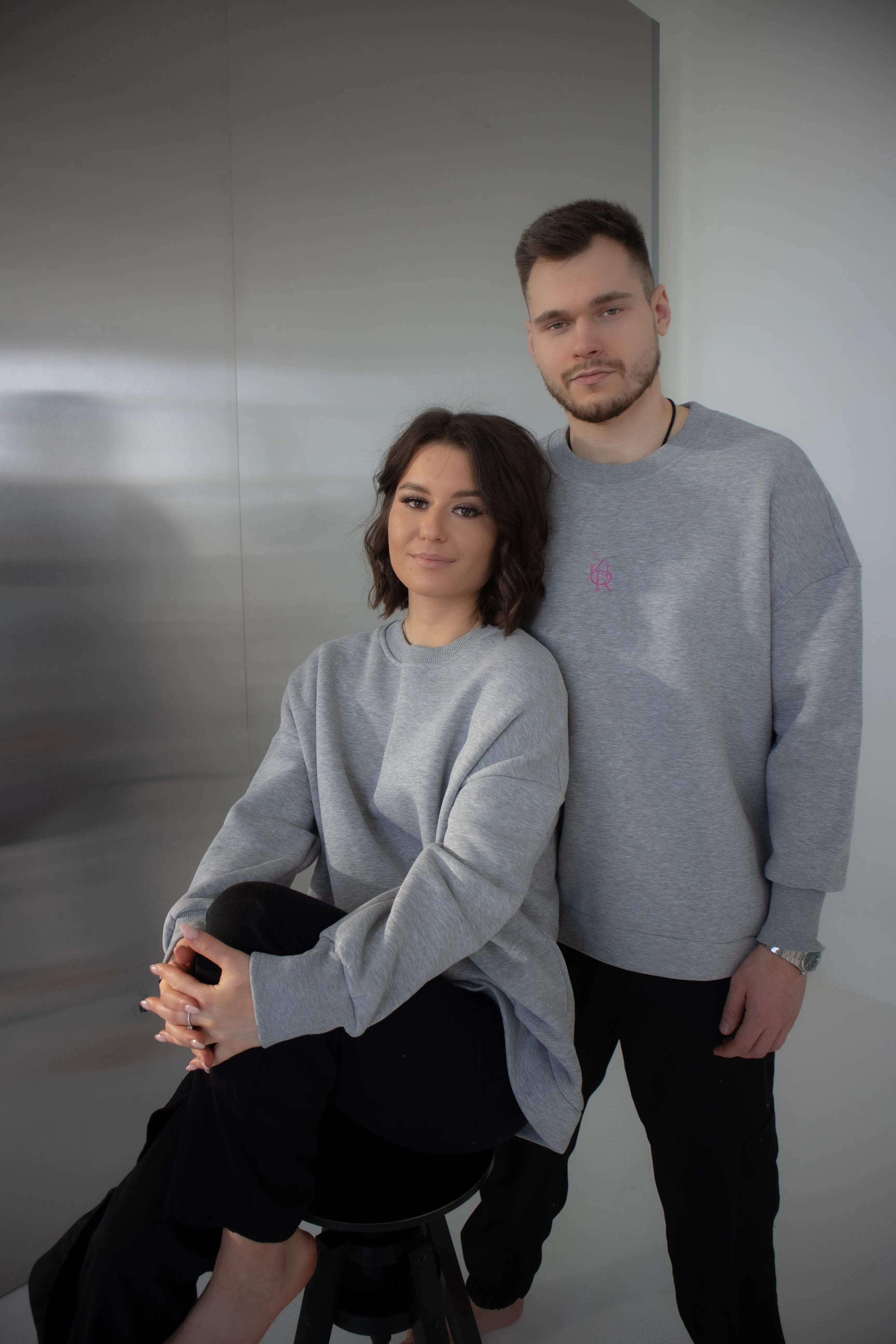 MAMBA sweatshirt | Gray Melange (Pink) Limited edition