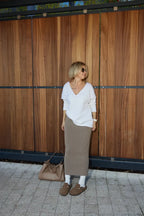 Merino Set with Skirt | Milk