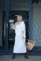 Merino Set with Skirt | Milk