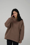Moka Mousse MAMBA heavyweight cotton sweatshirt by Urushadze