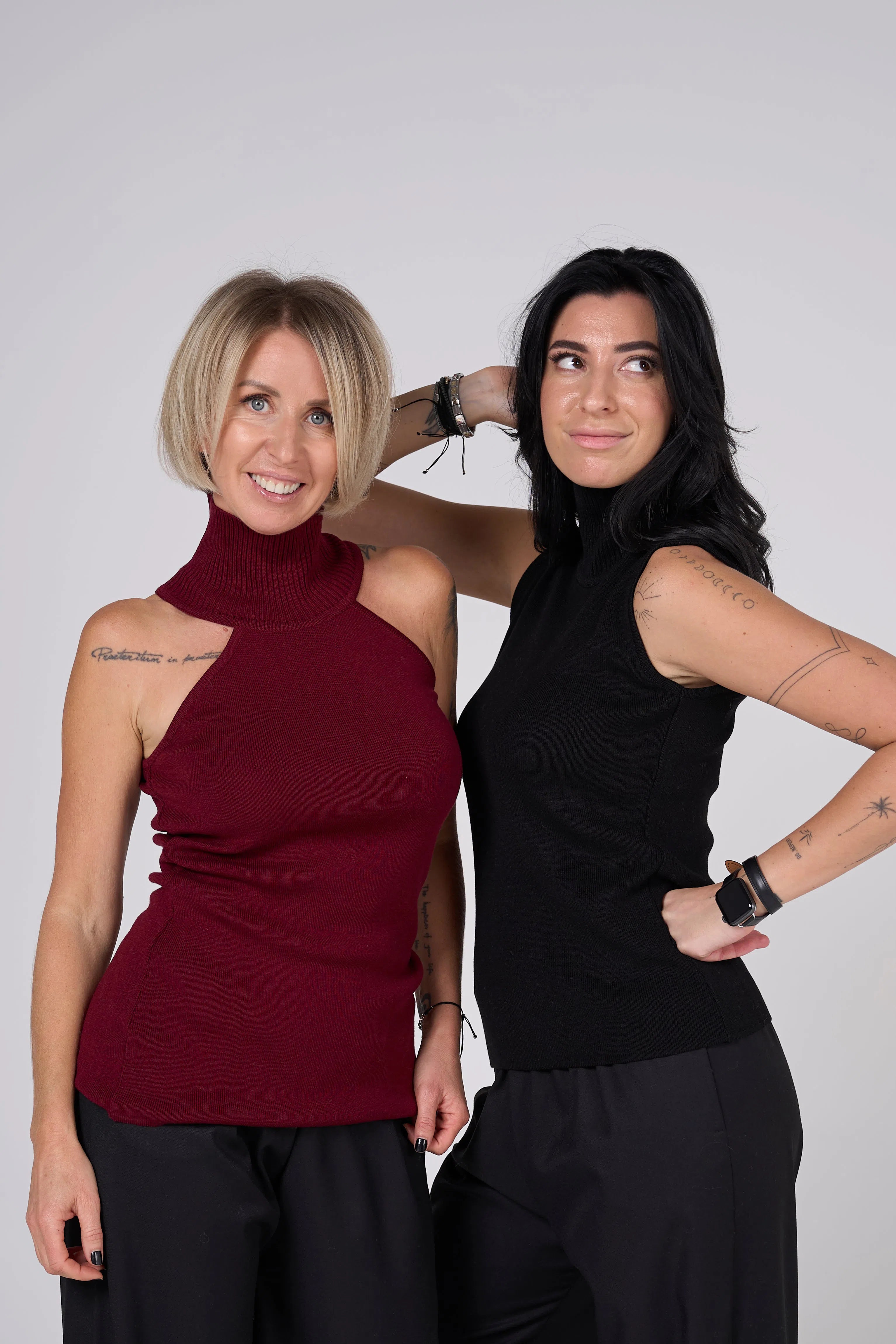 Knitted Top | Black color