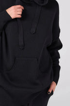 Knitt suit with hoodie | Black color
