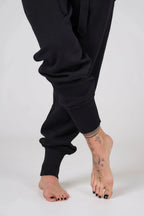 Knitt suit with hoodie | Black color