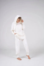 Knitt suit with hoodie | Milki color