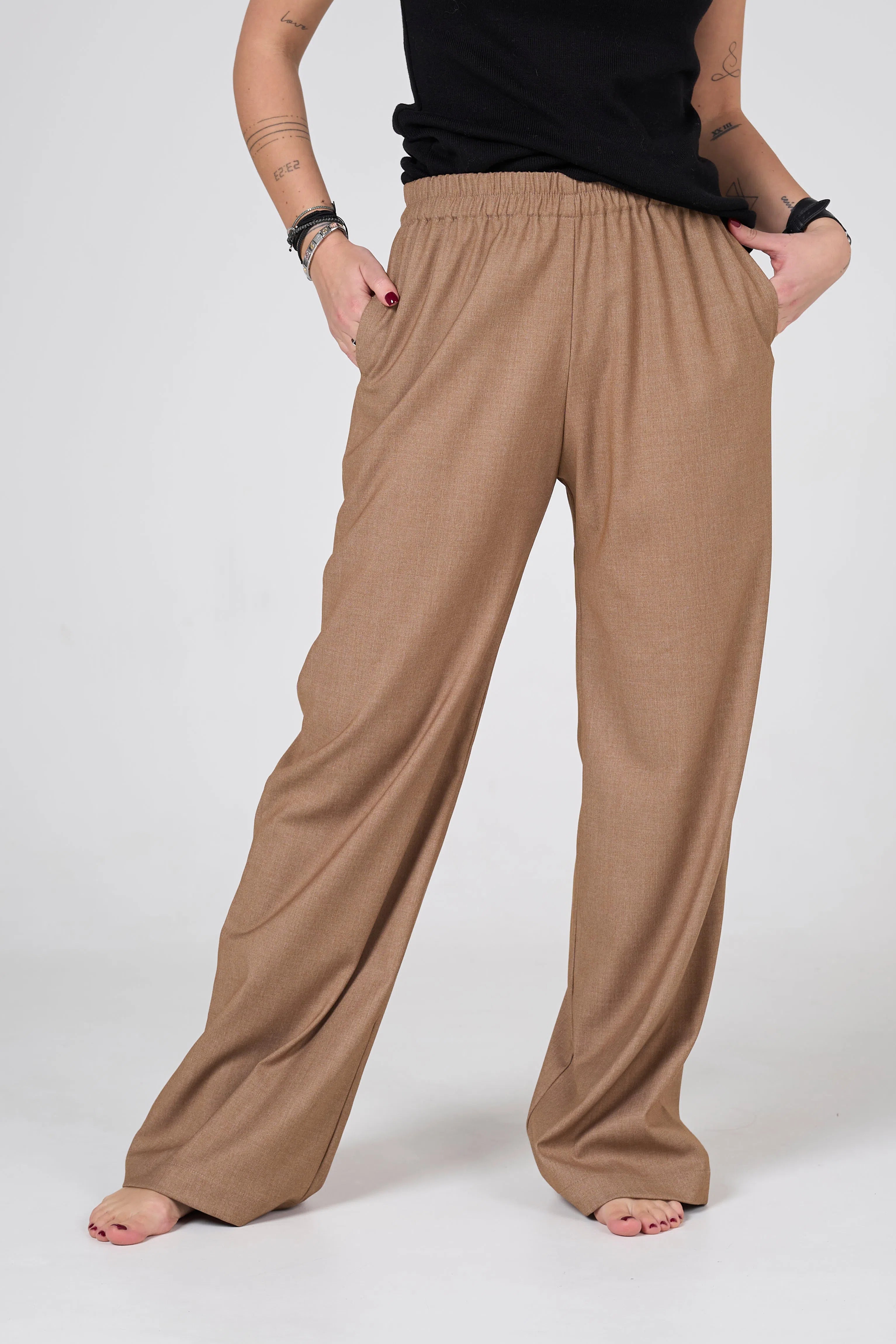 Wool pants | Beige