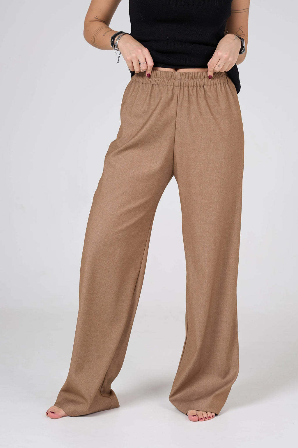 Wool pants | Beige