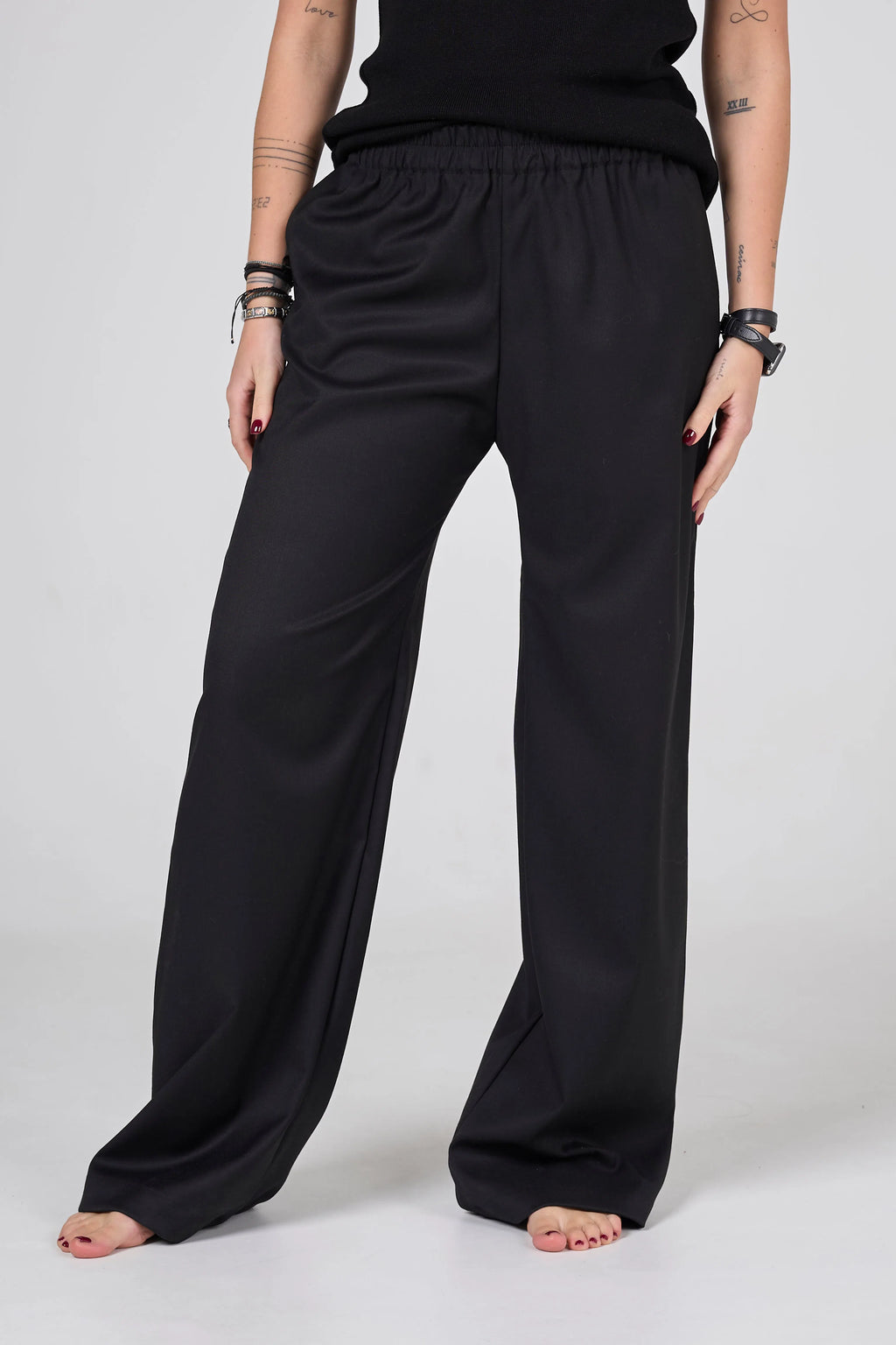 Wool pants | Black