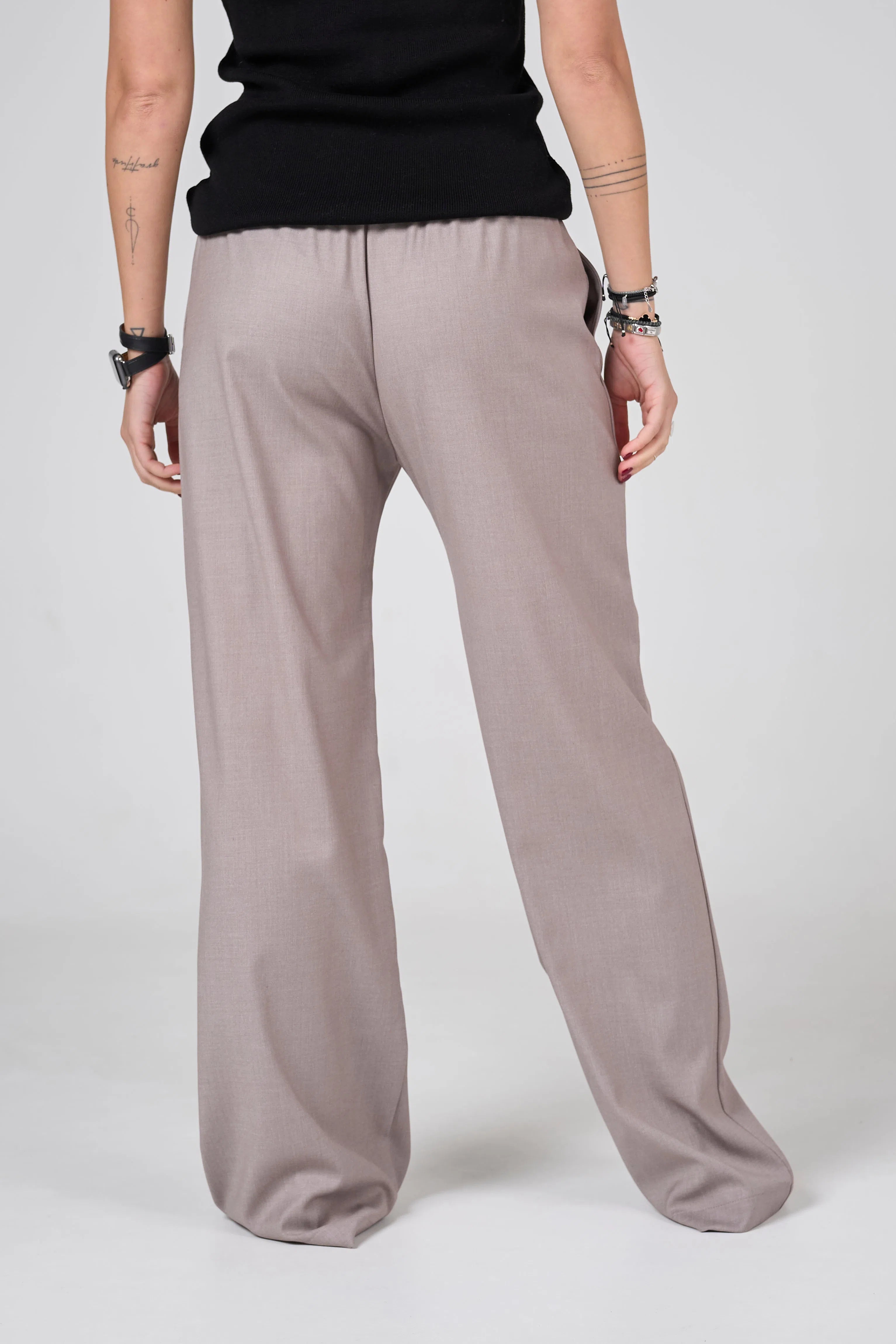 Wool pants | Taupe