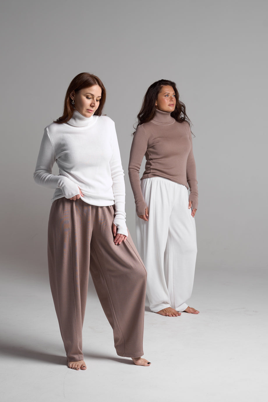 White knitted set - two models
