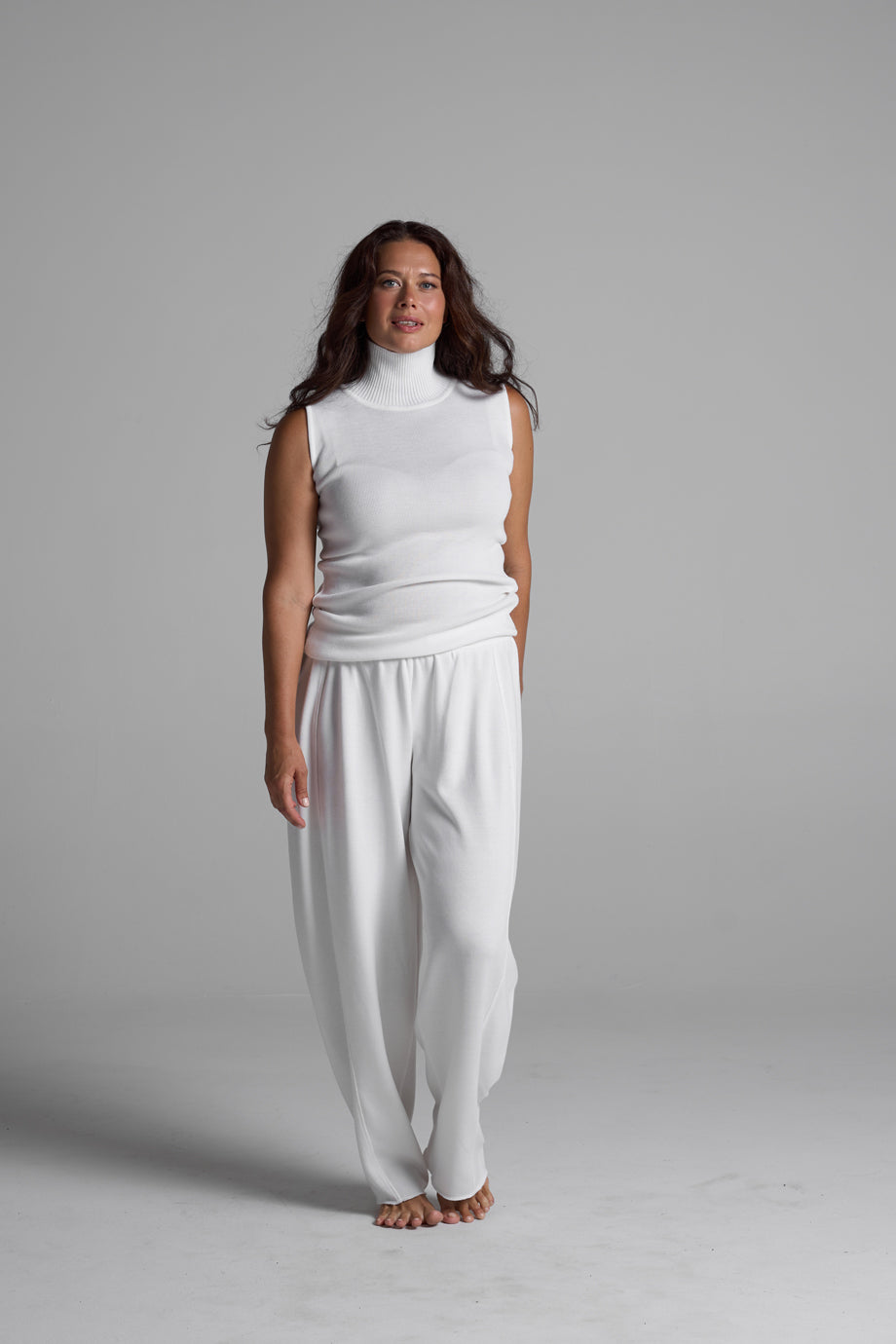 White knitted set - full look