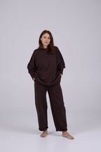 NADA cotton suit in Coffee