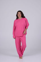 NADA cotton suit in Pink Flamingo