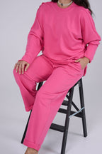 NADA cotton suit in Pink Flamingo