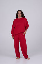 NADA cotton suit in Red