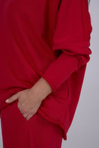 NADA cotton suit in Red