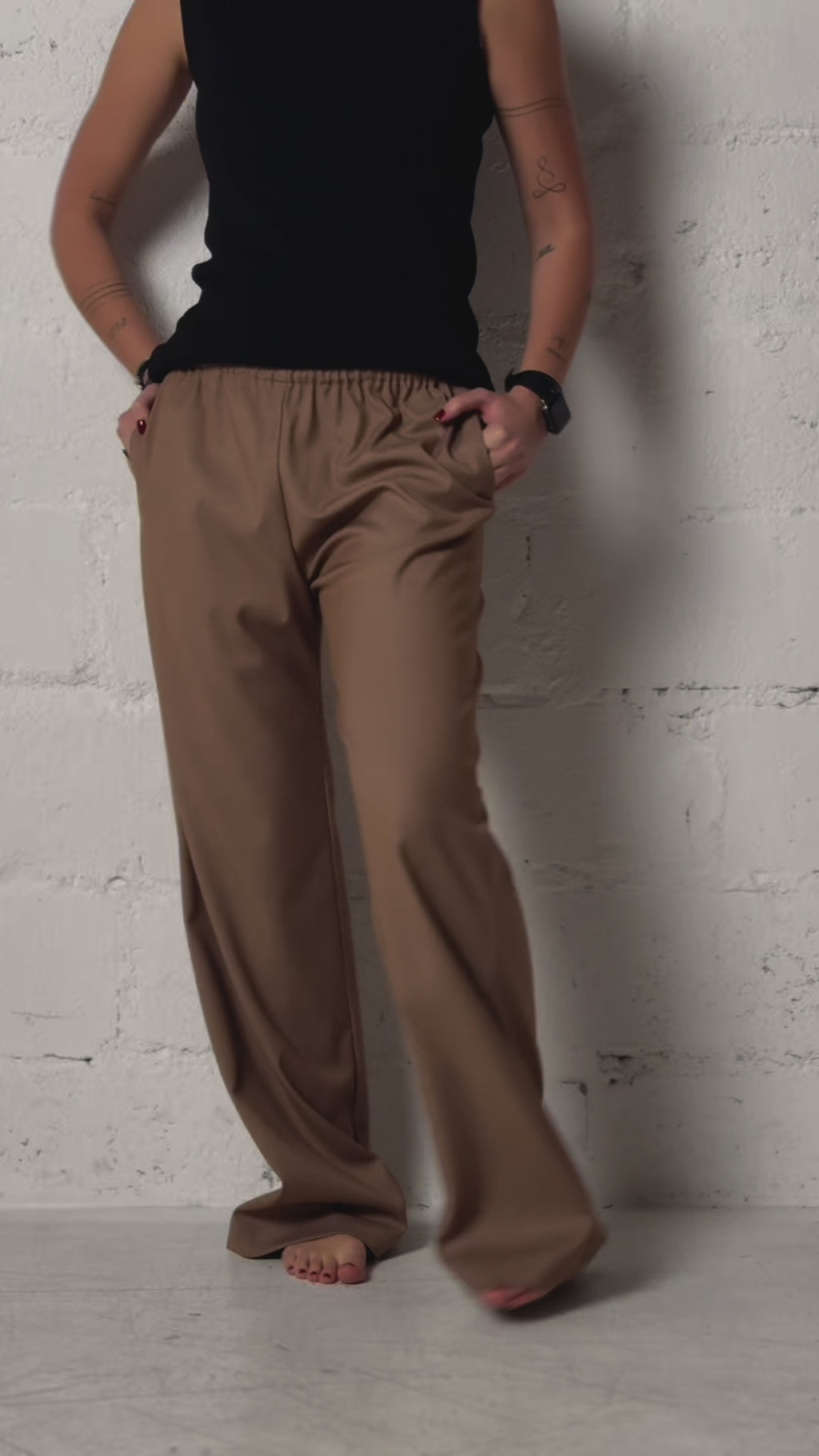 Wool pants | Beige