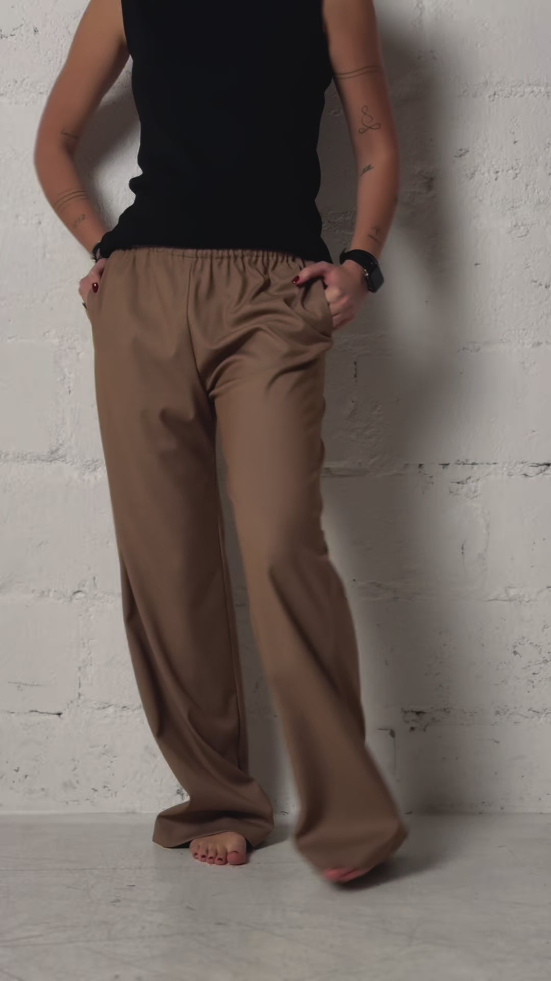 Wool pants | Beige
