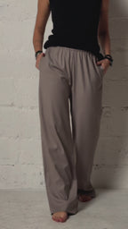 Wool pants | Taupe