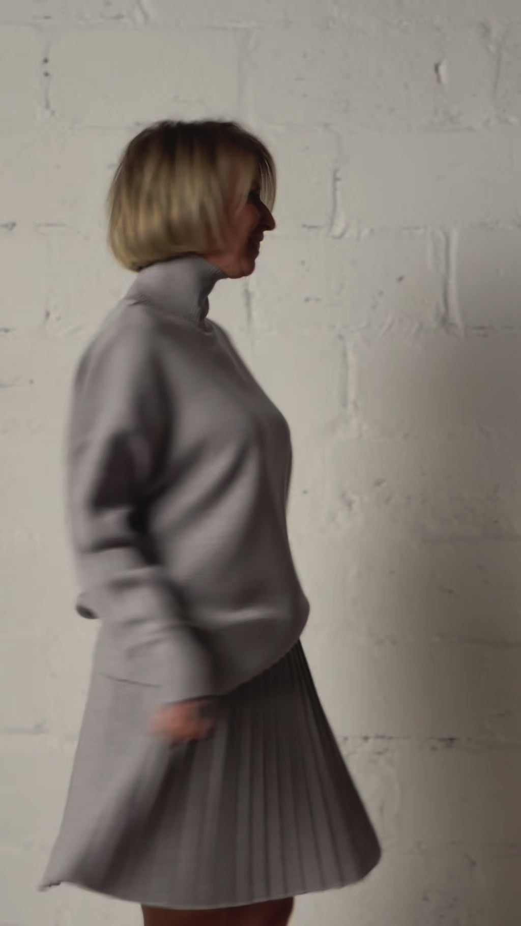 Fly Baby Pleated Suit | Gray color